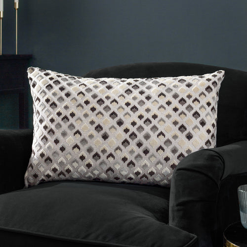 Paoletti Lexington Cushion Cover in Grey/Black