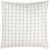 Yard Linen Grid Check Cushion Cover in Ecru