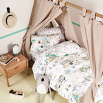 Linen House Kids Down By The River Kids 100% Cotton Duvet Cover Set in White