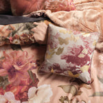 Linen House Floriane Botanical Cushion Cover in Pink