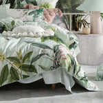 Linen House Glasshouse Botanical 100% Cotton Duvet Cover Set in Mint