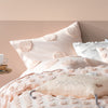 Linen House Haze Tufted 100% Cotton Duvet Cover Set in Peach