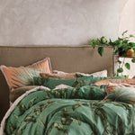 Livia Tropical Pillowcase Leaf Green