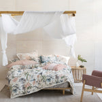 Linen House Luana Fringed 100% Cotton Duvet Cover Set in White