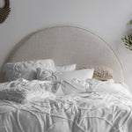 Linen House Manisha Medallion Tufted Pillowcase in White