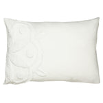 Linen House Manisha Medallion Tufted Pillowcase in White