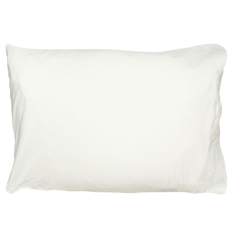 Linen House Palm Springs Ogee Tufted Pillowcase in White