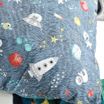 Linen House Kids Space Race Kids 100% Cotton Duvet Cover Set in Navy