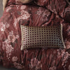 Linen House Taira Fringed Cushion Cover in Merlot