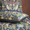 EW by Edinburgh Weavers Songbird Traditional Floral Printed Piped Duvet Cover Set in Navy