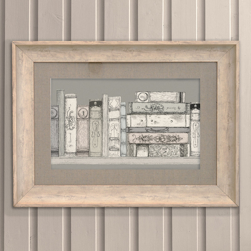 Voyage Maison Library Books Framed Print in Birch