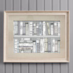 Voyage Maison Library Books Framed Print in Birch