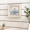 Voyage Maison Lighthouse Framed Print in Birch/Sunset