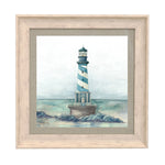 Voyage Maison Lighthouse Framed Print in Birch/Indigo