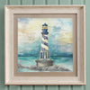 Voyage Maison Lighthouse Framed Print in Birch/Sunrise