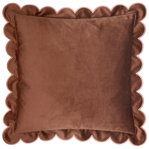  Cushions - Lil Scallop  Feather Filled Cushion Chestnut/Slipper Furn