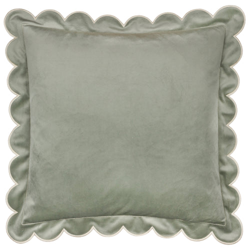  Cushions - Lil Scallop  Feather Filled Cushion Green/Natural Furn