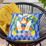 Abstract Blue Cushions - Limoncello Abstract Outdoor Cushion Cover Blue furn.