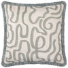 Abstract Blue Cushions - Lina Abstract Printed Cushion Cover Grey Blue Hoem