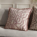 Abstract Pink Cushions - Lina Abstract Printed Cushion Cover Soft Pink HÖEM
