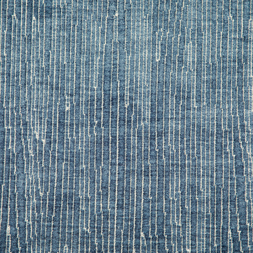 Voyage Maison Linde Woven Velvet Fabric (By The Metre) in Bluebell