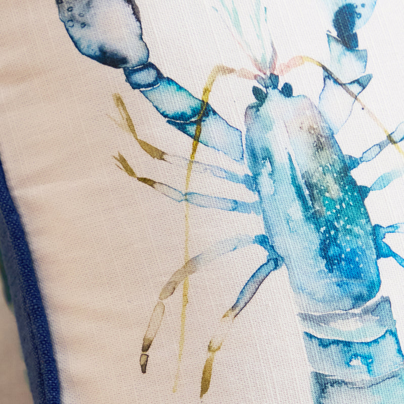  Cushions - Lobster  Cushion Cover Cobalt Voyage Maison