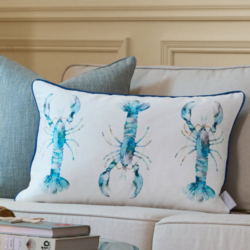  Cushions - Lobster  Cushion Cover Cobalt Voyage Maison