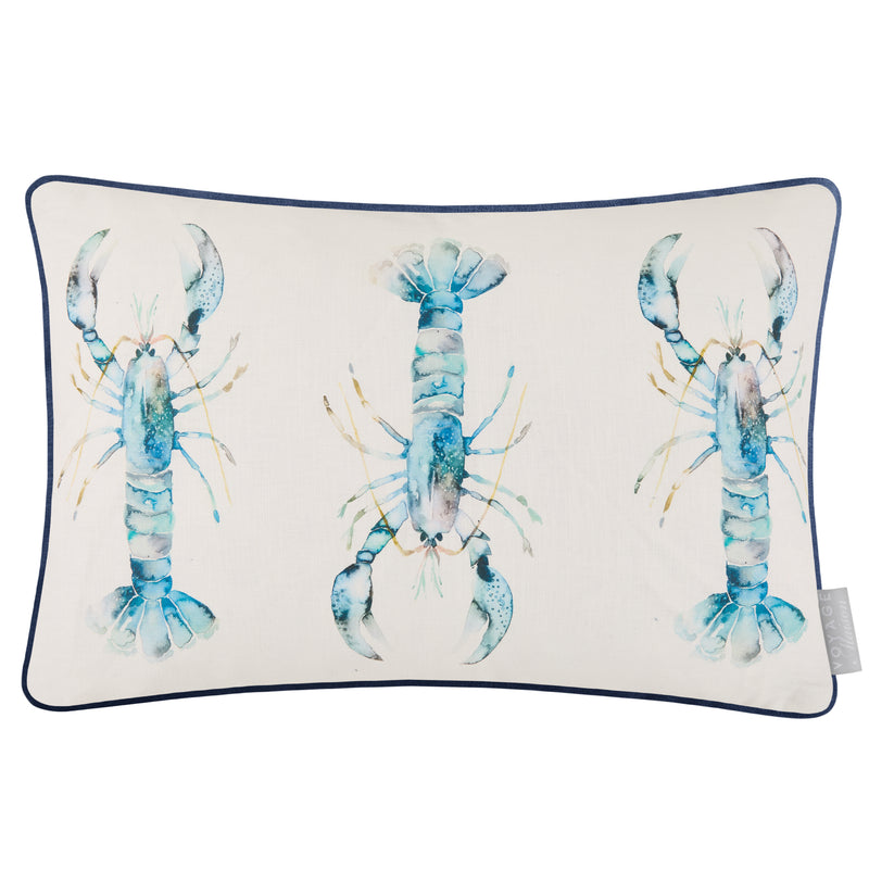  Cushions - Lobster  Cushion Cover Cobalt Voyage Maison