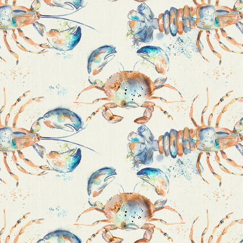 Voyage Maison Lobster Printed Oil Cloth Fabric (By The Metre) in Natural