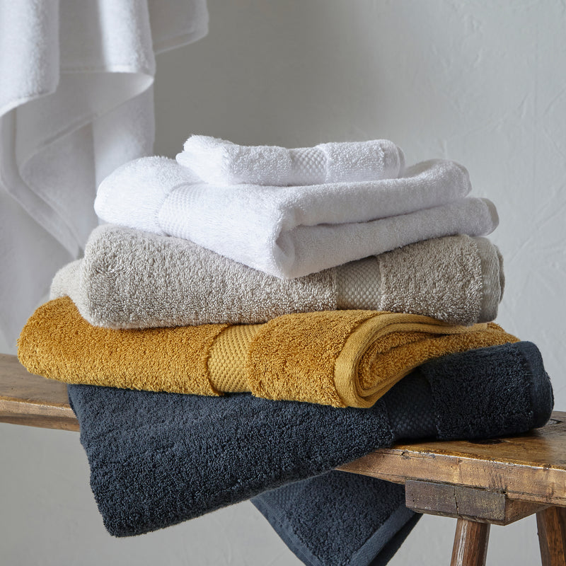 Plain Grey Bathroom - Loft Signature Combed Cotton Towels Dove Yard