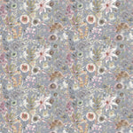 Voyage Maison Lomondra Printed Cotton Fabric in Oronstone/Periwinkle