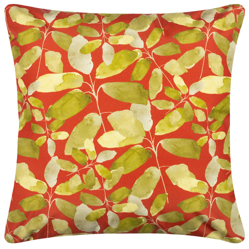 Floral Red Cushions - Lorena Outdoor Cushion Cover Brick Wylder