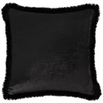 Voyage Maison Loreto Velvet Fringed Cushion Cover in Silver