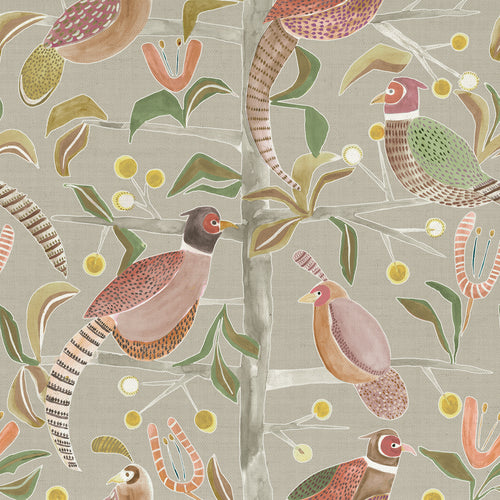 Voyage Maison Lossie Printed Cotton Fabric in Sandstone