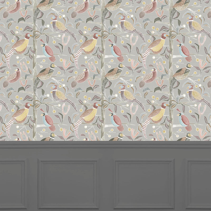 Voyage Maison Lossie 1.4m Wide Width Wallpaper in Granite