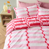  Bedding - Lottie  Duvet Cover Set Red/Pink Duvet Day