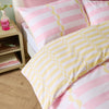  Bedding - Lottie  Duvet Cover Set Yellow/Pink Duvet Day
