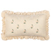 Check Beige Cushions - Les Petite Fleurs Gingham Ruffle Feather Filled Cushion Natural Furn