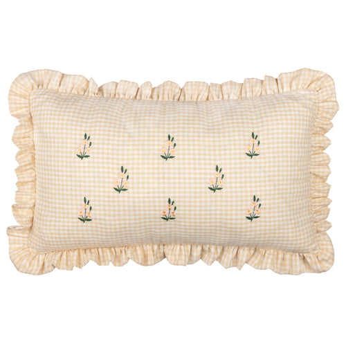  Cushions - Les Petite Fleurs  Feather Filled Cushion Natural Furn