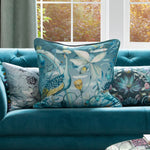 Animal Blue Cushions - Luan Printed Cushion Cover Iris Voyage Maison