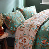 furn. Luna Wood Duvet Cover Set in Fern Green