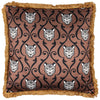 Lupita Fringed Cheetah Cushion Caramel/Gold