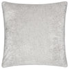  Cushions - Lustre Velvet  Feather Filled Cushion Silver Paoletti
