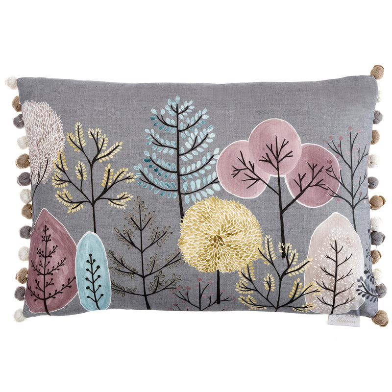 Animal Grey Cushions - Lyall Printed Cushion Cover Granite Voyage Maison