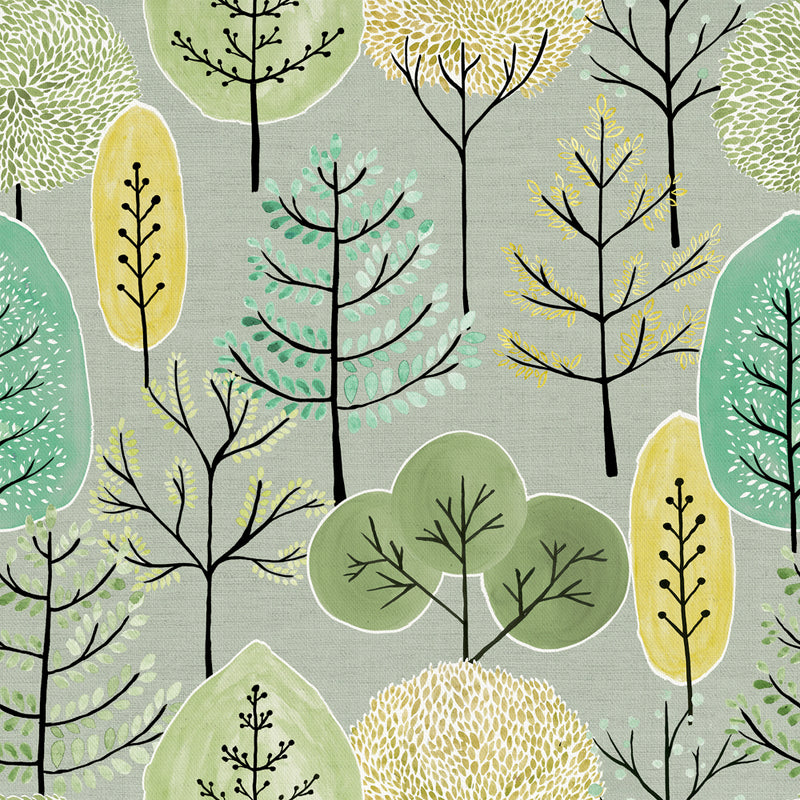 Lyall Printed Fabric Sample Swatch Pine