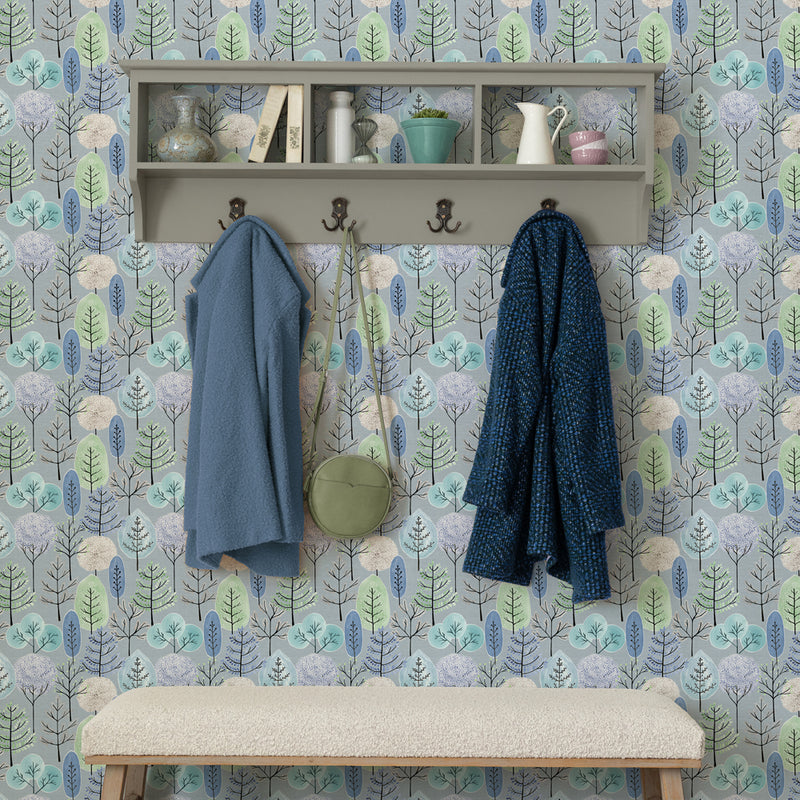 Voyage Maison Lyall 1.4m Wide Width Wallpaper in Cornflower