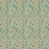 Floral Green Fabric - Lydiard Printed Cotton Fabric (By The Metre) Sky Voyage Maison