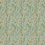 Floral Green Fabric - Lydiard Printed Cotton Fabric (By The Metre) Sky Voyage Maison