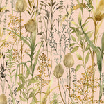 Floral Orange Wallpaper - Lydiard  1.4m Wide Width Wallpaper (By The Metre) Apricot Voyage Maison