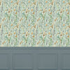 Floral Green Wallpaper - Lydiard  1.4m Wide Width Wallpaper (By The Metre) Sky Voyage Maison